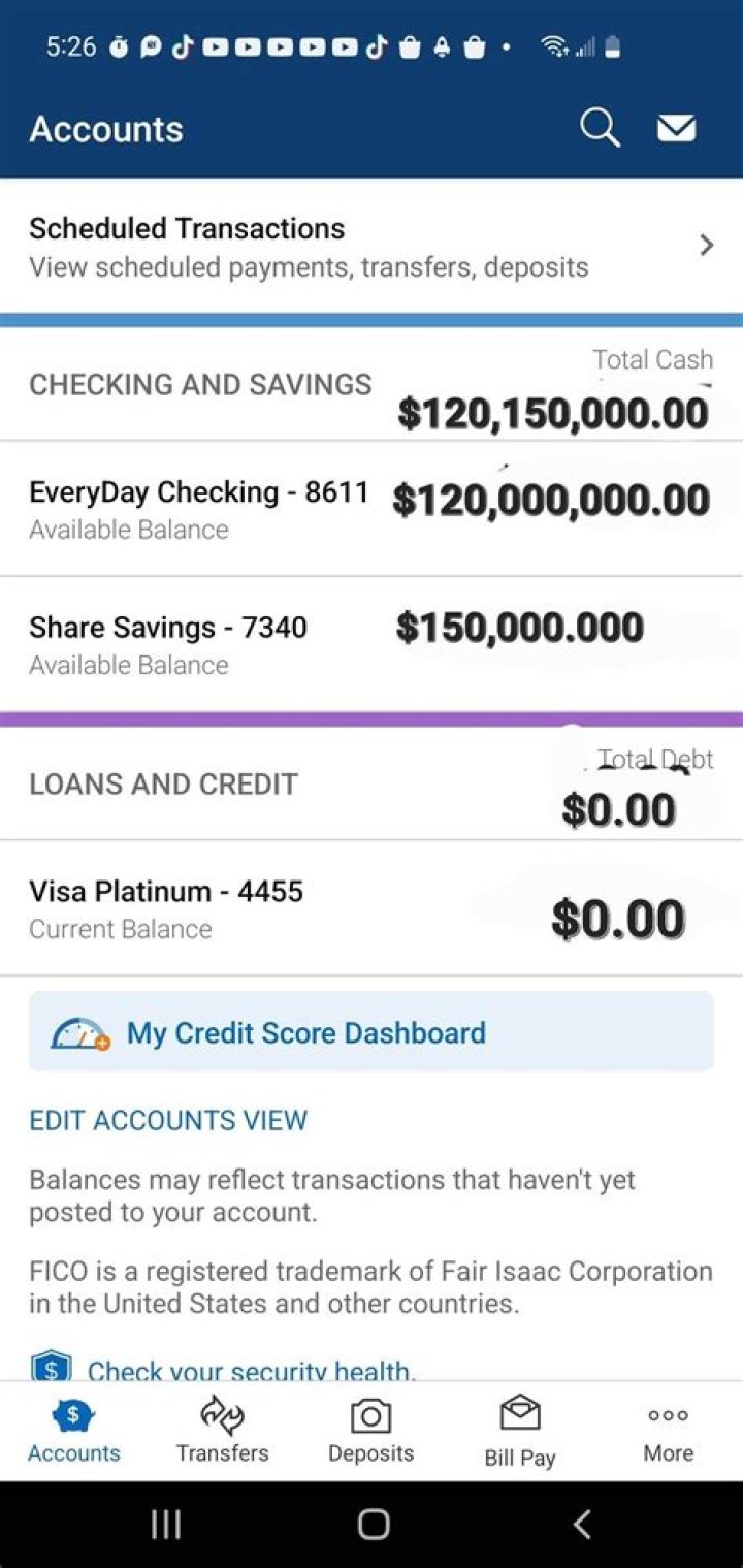Can Social Security see my bank account balance?