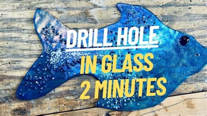 Can you drill a hole in sea glass?