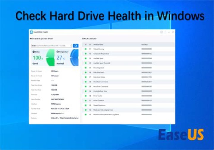 How can I check the health of my hard drive?