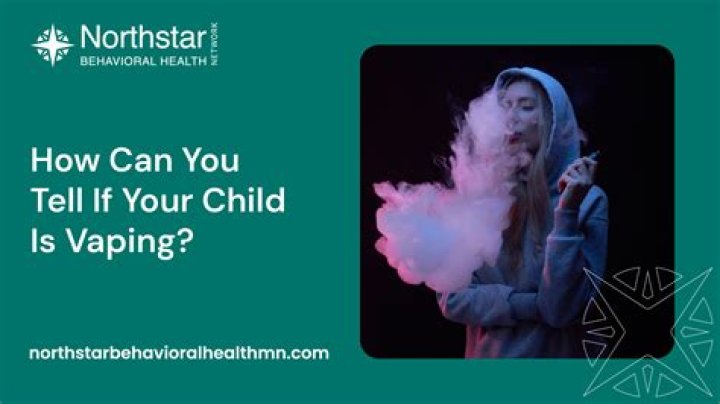 How can you tell if your child is vaping?