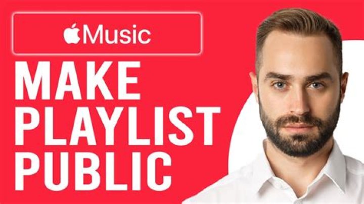 How do I make my Apple music playlist public 2021?
