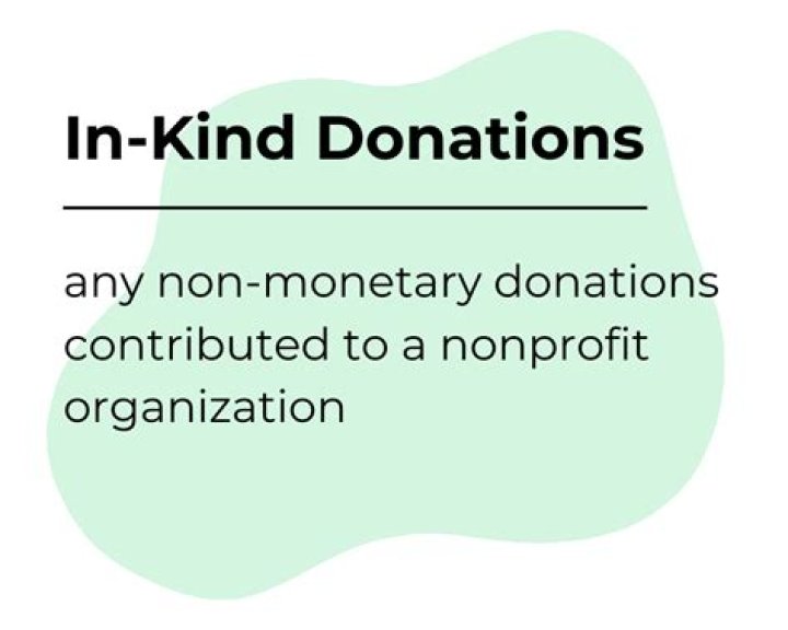 How do you account for in-kind contributions?