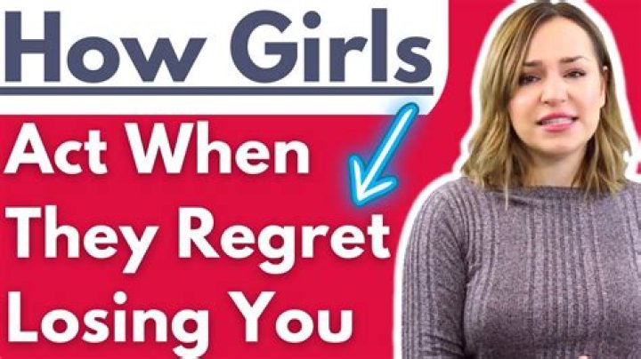 How do you know when a guy regrets losing you?