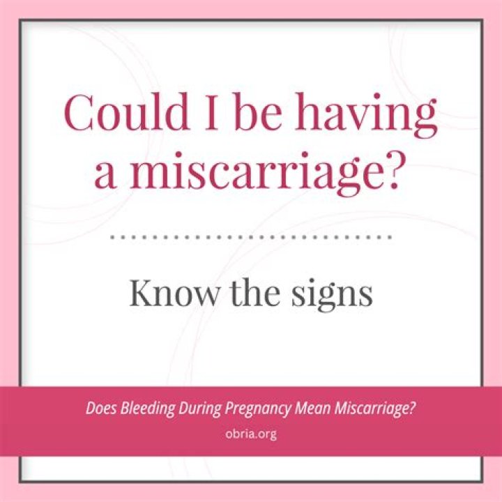 How do you know when a miscarriage is starting?