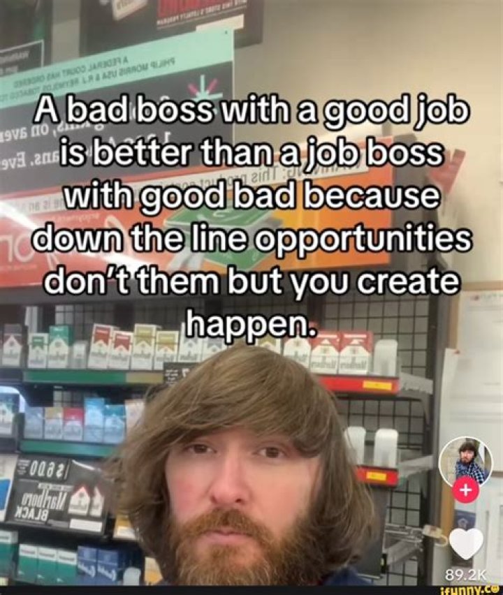 How do you not let a bad boss go to you?