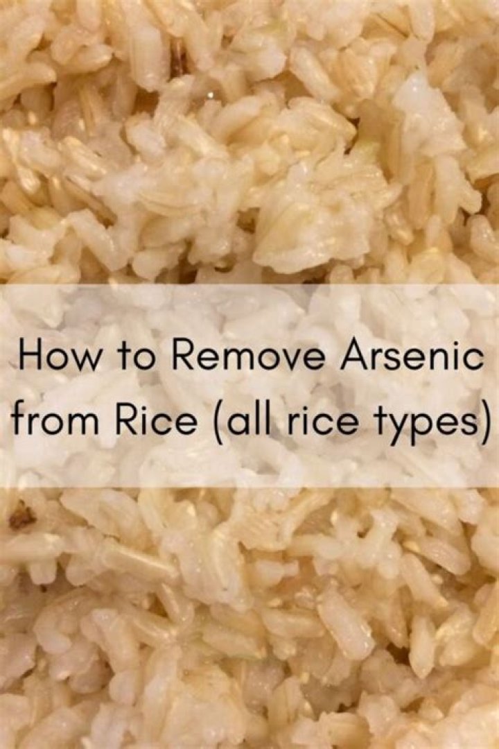 How do you soak rice to remove arsenic?