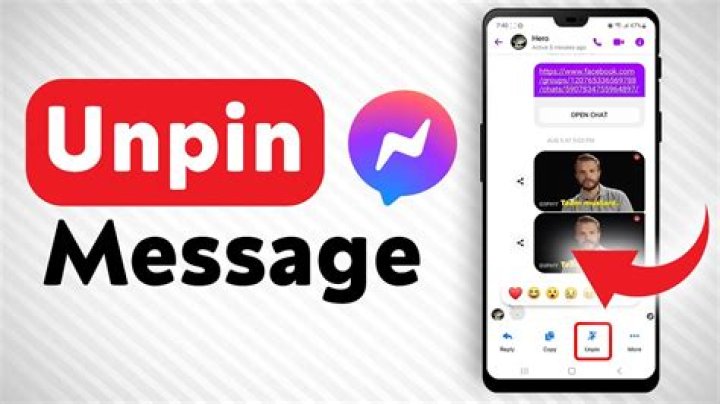 How do you unpin a text message?