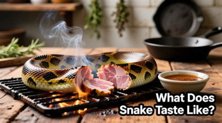 How does snake taste like?