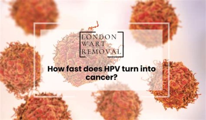 How fast can HPV turn cancerous?
