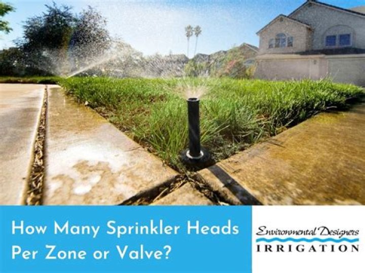 How many heads are on a sprinkler zone?