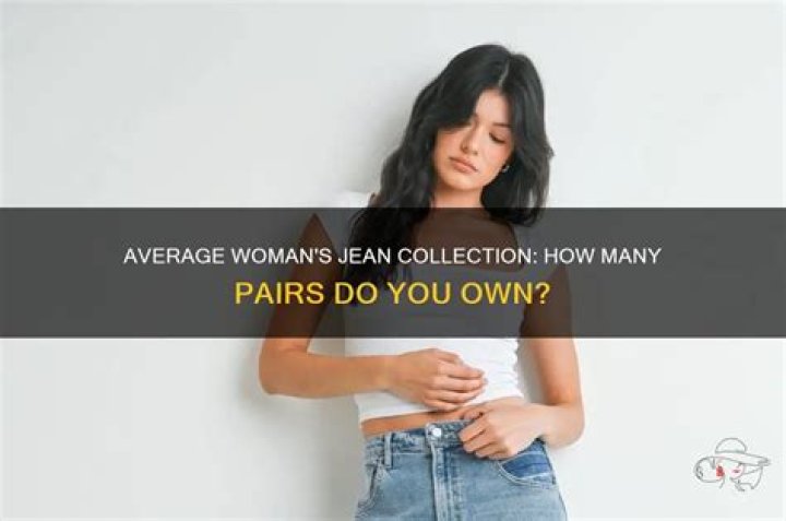 How many pants does the average woman own?