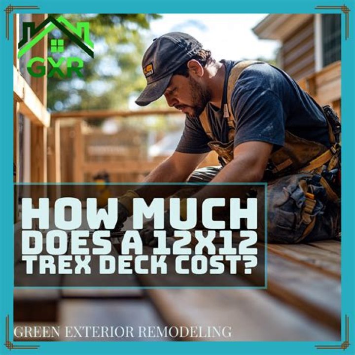 How much does a 12x12 Trex deck cost?