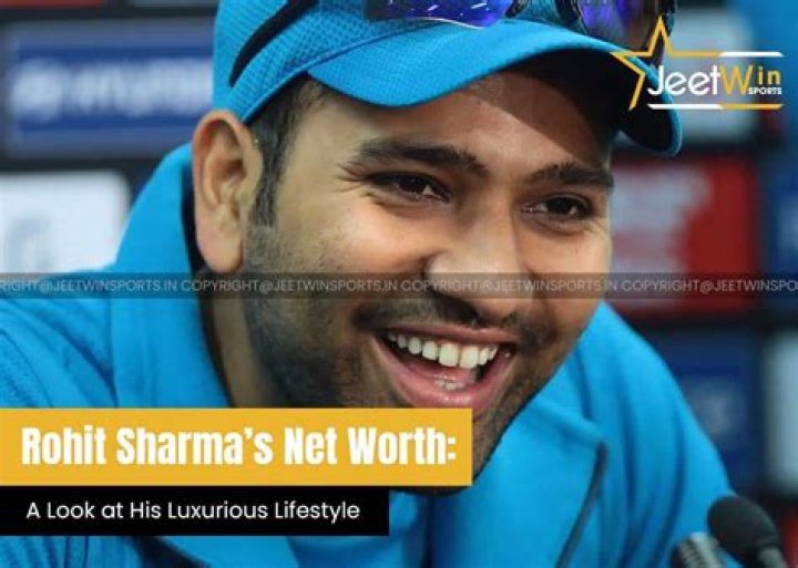 How rich is Rohit Sharma?