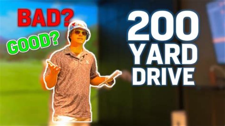 Is a 200 yard drive good?