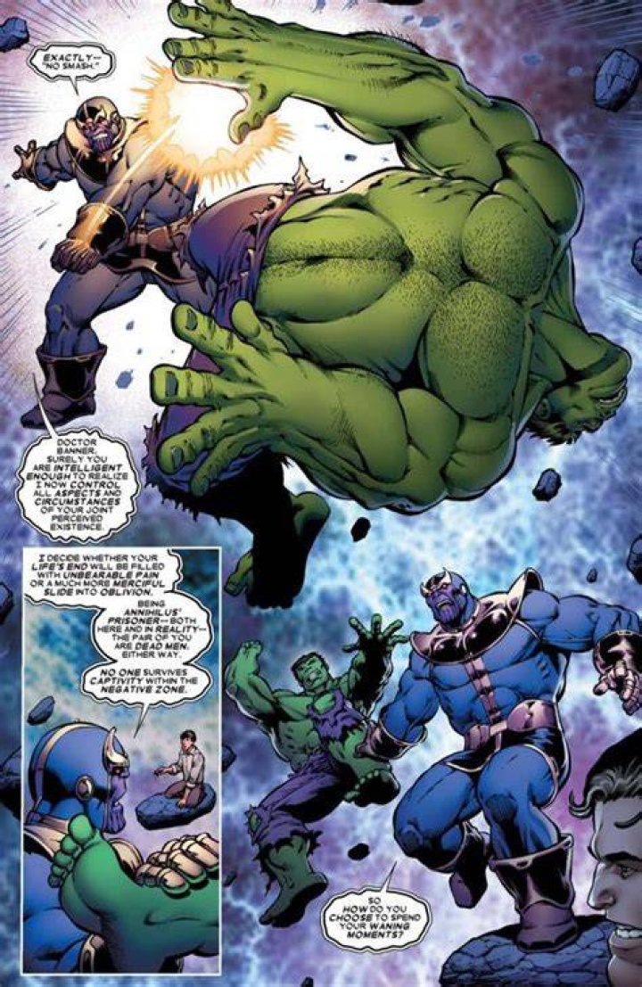Is Hulk stronger than Thanos?