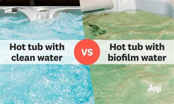 Is it safe to use a hot tub with biofilm?