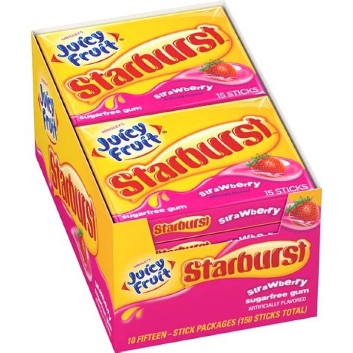 Is Juicy Fruit Starburst gum vegan?