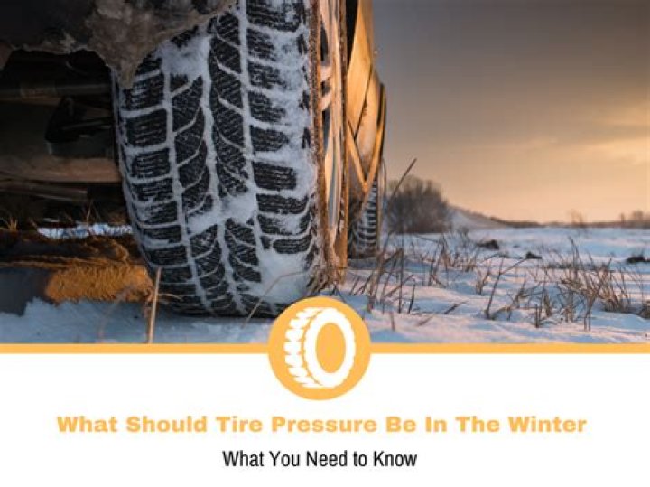 Should tire pressure be lower in winter?