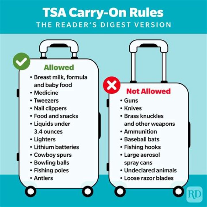 What's not allowed in carry-on?