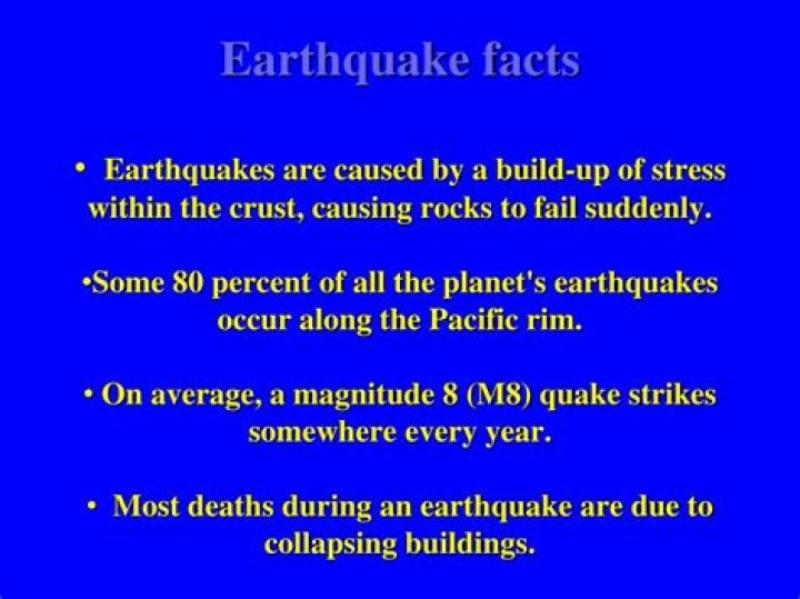 What are 5 interesting facts about earthquake?