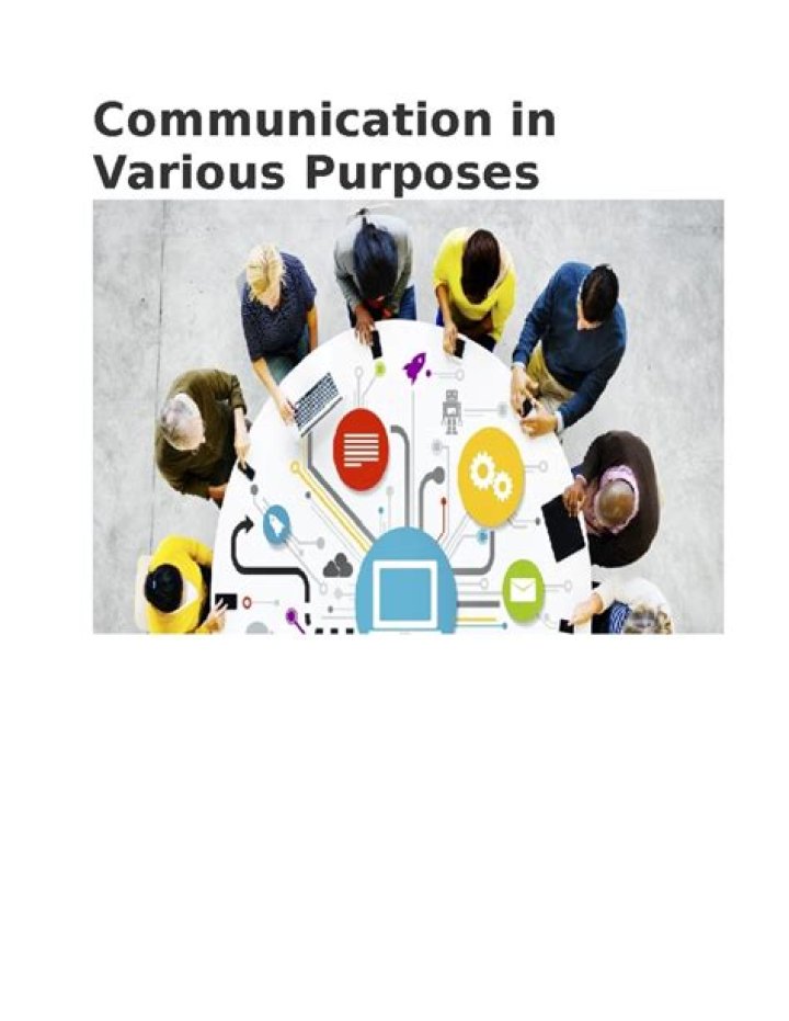 What are the 3 basic purposes of communication?