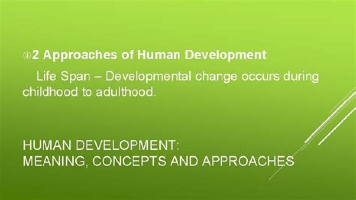 What are the different approaches to human development?