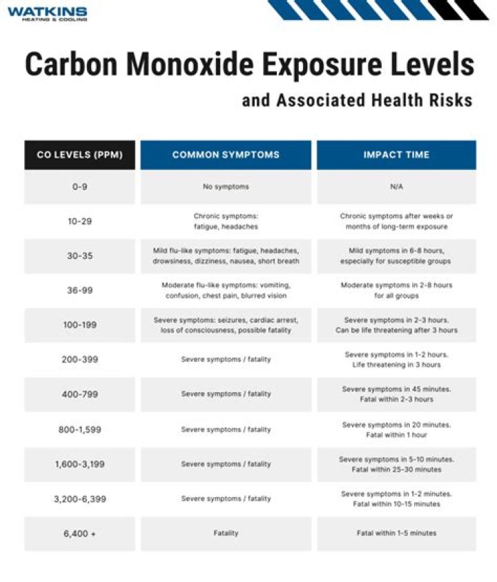 What are the long term effects of carbon monoxide poisoning?