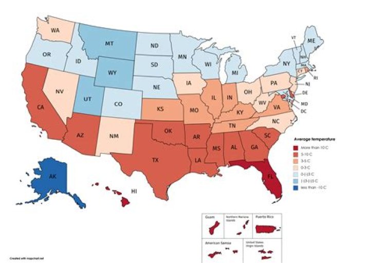 What are the only two states that have never reached 100 degrees?
