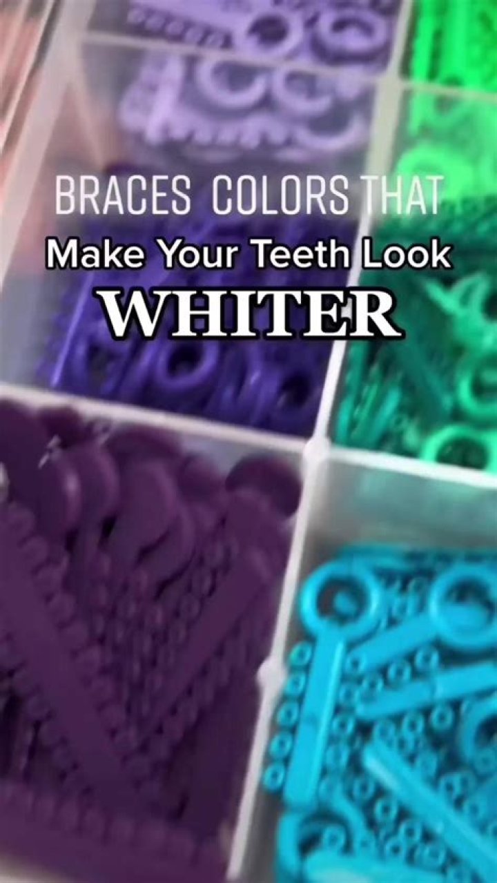 What braces color make your teeth whiter?