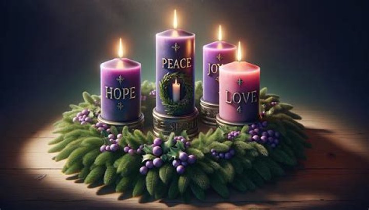 What do the 4 candles of Advent represent?