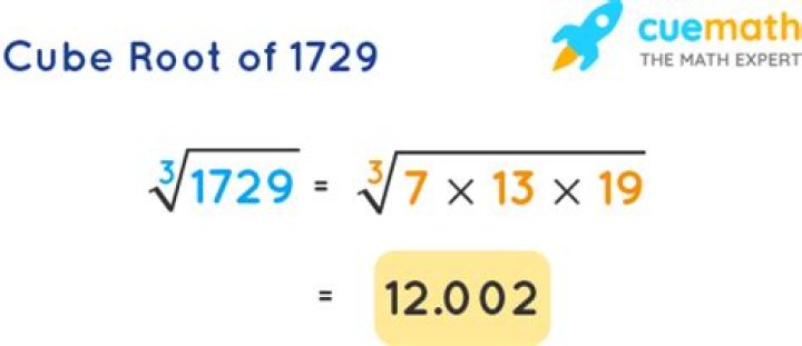 What is the cube of 1729?