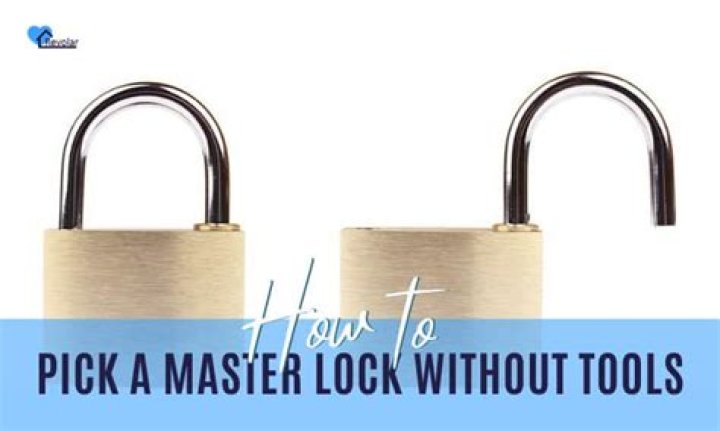 What is the easiest way to pick a Master Lock?