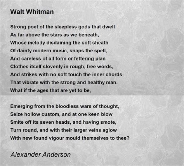 What is Whitman's message in this poem?