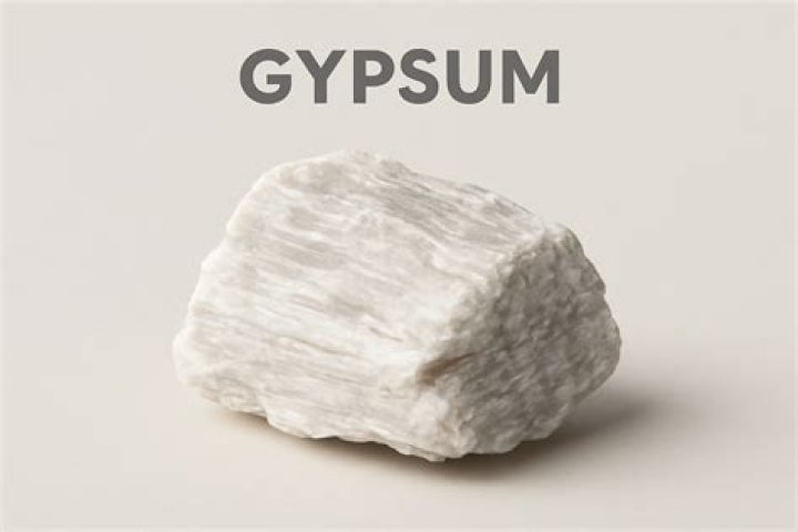 Which city is rich in gypsum?