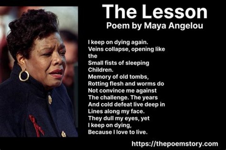 Who wrote The Lesson poem?