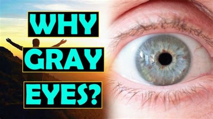 Why did my eyes turn GREY?
