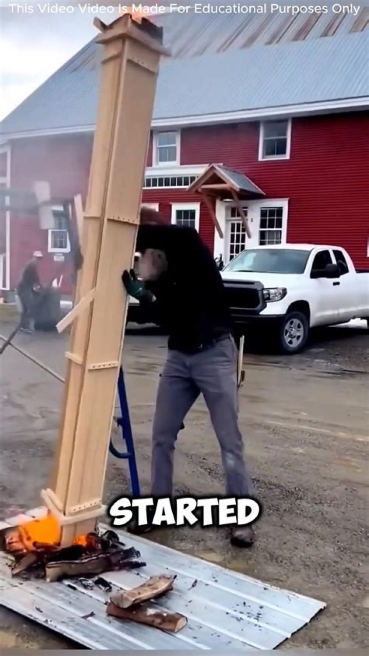 Why do builders burn wood?
