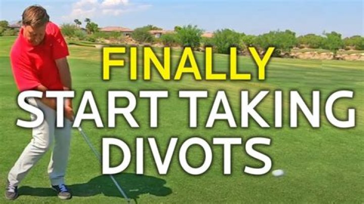 Why do I not take divots with my irons?