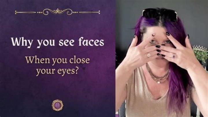 Why do I see purple when I close my eyes?