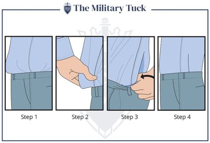Why does the military tuck in their pants?