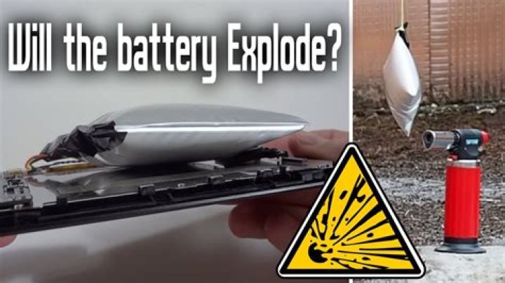 Will a swollen battery explode?